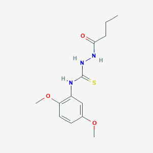 2-butyryl-N-(2,5-dimethoxyphenyl)hydrazinecarbothioamide