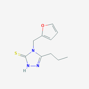 molecular formula C10H13N3OS B4274016 4-(2-furylmethyl)-5-propyl-4H-1,2,4-triazole-3-thiol 