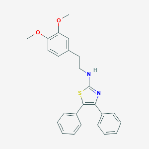 molecular formula C25H24N2O2S B427402 N-[2-(3,4-dimethoxyphenyl)ethyl]-4,5-diphenyl-1,3-thiazol-2-amine 