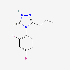 molecular formula C11H11F2N3S B4274023 4-(2,4-difluorophenyl)-5-propyl-4H-1,2,4-triazole-3-thiol 