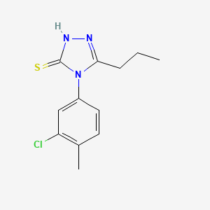 4-(3-chloro-4-methylphenyl)-5-propyl-4H-1,2,4-triazole-3-thiol