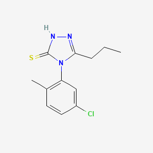 molecular formula C12H14ClN3S B4274030 4-(5-chloro-2-methylphenyl)-5-propyl-4H-1,2,4-triazole-3-thiol 