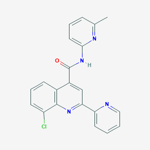 8-chloro-N-(6-methylpyridin-2-yl)-2-(pyridin-2-yl)quinoline-4-carboxamide