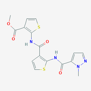 methyl 2-{[(2-{[(1-methyl-1H-pyrazol-5-yl)carbonyl]amino}-3-thienyl)carbonyl]amino}-3-thiophenecarboxylate