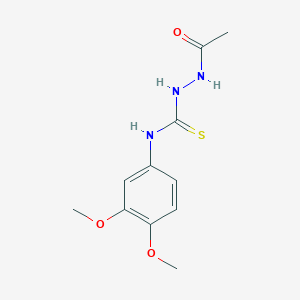 2-acetyl-N-(3,4-dimethoxyphenyl)hydrazinecarbothioamide