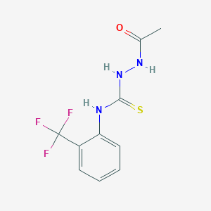 2-acetyl-N-[2-(trifluoromethyl)phenyl]hydrazinecarbothioamide