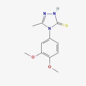 molecular formula C11H13N3O2S B4274154 4-(3,4-dimethoxyphenyl)-5-methyl-4H-1,2,4-triazole-3-thiol 