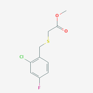 METHYL 2-[(2-CHLORO-4-FLUOROBENZYL)SULFANYL]ACETATE