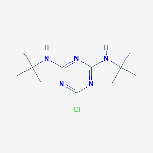 molecular formula C11H20ClN5 B042743 1,3,5-三嗪-2,4-二胺，6-氯-N,N'-双(1,1-二甲基乙基)- CAS No. 39605-42-0