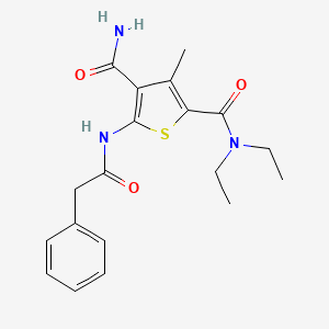 N~2~,N~2~-diethyl-3-methyl-5-[(phenylacetyl)amino]-2,4-thiophenedicarboxamide