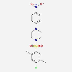 1-[(4-chloro-2,5-dimethylphenyl)sulfonyl]-4-(4-nitrophenyl)piperazine