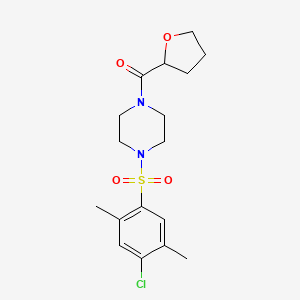 molecular formula C17H23ClN2O4S B4274444 {4-[(4-Chloro-2,5-dimethylphenyl)sulfonyl]piperazin-1-yl}(tetrahydrofuran-2-yl)methanone 