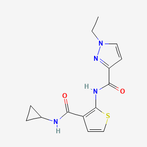 N-[3-(cyclopropylcarbamoyl)thiophen-2-yl]-1-ethyl-1H-pyrazole-3-carboxamide