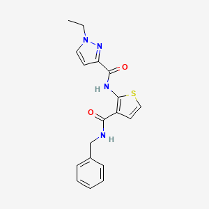 N-[3-(benzylcarbamoyl)thiophen-2-yl]-1-ethyl-1H-pyrazole-3-carboxamide