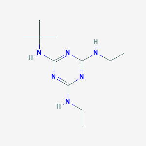 molecular formula C11H22N6 B042745 N2-叔丁基-N4,N6-二乙基-1,3,5-三嗪-2,4,6-三胺 CAS No. 35651-07-1