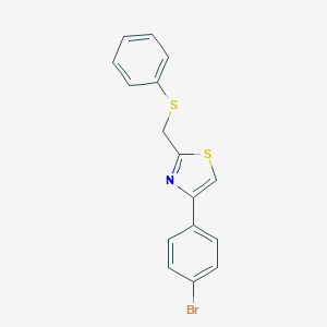 4-(4-Bromophenyl)-2-[(phenylsulfanyl)methyl]-1,3-thiazole