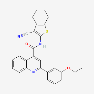 N-(3-cyano-4,5,6,7-tetrahydro-1-benzothien-2-yl)-2-(3-ethoxyphenyl)-4-quinolinecarboxamide