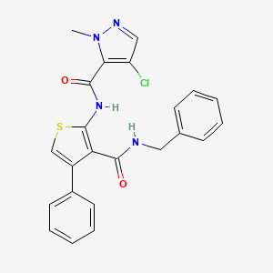 N-{3-[(benzylamino)carbonyl]-4-phenyl-2-thienyl}-4-chloro-1-methyl-1H-pyrazole-5-carboxamide