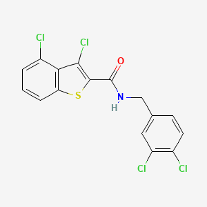 3,4-DICHLORO-N~2~-(3,4-DICHLOROBENZYL)-1-BENZOTHIOPHENE-2-CARBOXAMIDE