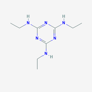 molecular formula C₉H₁₃D₅N₆ B042748 N,N',N''-三乙基-1,3,5-三嗪-2,4,6-三胺 CAS No. 16268-92-1