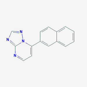 molecular formula C15H10N4 B427480 7-(2-Naphthyl)[1,2,4]triazolo[1,5-a]pyrimidine CAS No. 723247-30-1