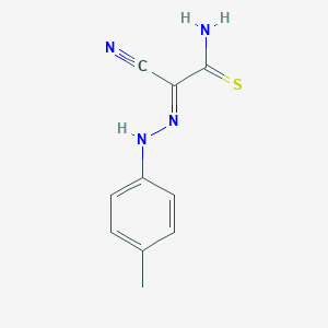 molecular formula C10H10N4S B427481 2-Cyano-2-[(4-methylphenyl)hydrazono]ethanethioamide CAS No. 877222-00-9
