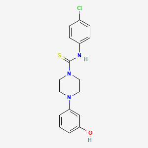 N-(4-chlorophenyl)-4-(3-hydroxyphenyl)-1-piperazinecarbothioamide