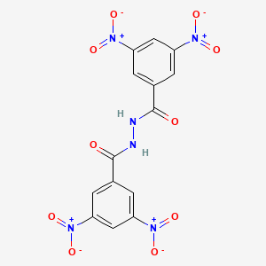 molecular formula C14H8N6O10 B4274856 N'-(3,5-dinitrobenzoyl)-3,5-dinitrobenzohydrazide 