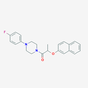 1-[4-(4-Fluorophenyl)piperazin-1-yl]-2-(naphthalen-2-yloxy)propan-1-one