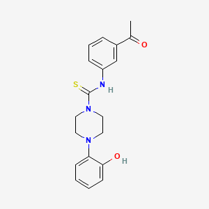 N-(3-acetylphenyl)-4-(2-hydroxyphenyl)-1-piperazinecarbothioamide