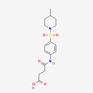 4-({4-[(4-methylpiperidin-1-yl)sulfonyl]phenyl}amino)-4-oxobutanoic acid