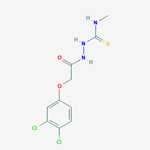 molecular formula C10H11Cl2N3O2S B4275082 2-[(3,4-dichlorophenoxy)acetyl]-N-methylhydrazinecarbothioamide 