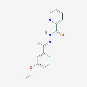 molecular formula C15H15N3O2 B4275088 N'-(3-ethoxybenzylidene)-2-pyridinecarbohydrazide 