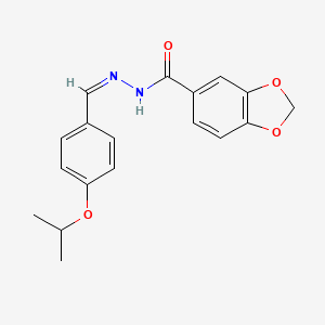 N'-(4-isopropoxybenzylidene)-1,3-benzodioxole-5-carbohydrazide