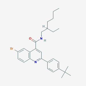 6-bromo-2-(4-tert-butylphenyl)-N-(2-ethylhexyl)quinoline-4-carboxamide