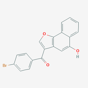 molecular formula C19H11BrO3 B427517 (4-Bromophenyl)(5-hydroxynaphtho[1,2-b]furan-3-yl)methanone 