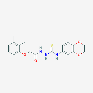 N-(2,3-dihydro-1,4-benzodioxin-6-yl)-2-[(2,3-dimethylphenoxy)acetyl]hydrazinecarbothioamide