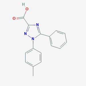 molecular formula C16H13N3O2 B427530 5-Phenyl-1-(p-tolyl)-1H-1,2,4-triazole-3-carboxylic acid CAS No. 94066-24-7