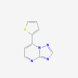 molecular formula C9H6N4S B427532 7-(2-Thienyl)[1,2,4]triazolo[1,5-a]pyrimidine 