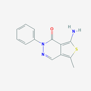 molecular formula C13H11N3OS B427533 2-Phenyl-5-methyl-7-aminothieno[3,4-d]pyridazine-1(2H)-one 