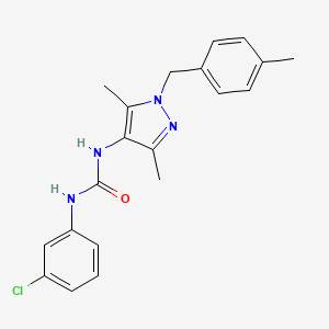 N-(3-chlorophenyl)-N'-[3,5-dimethyl-1-(4-methylbenzyl)-1H-pyrazol-4-yl]urea