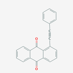 molecular formula C22H12O2 B427541 1-(Phenylethynyl)anthra-9,10-quinone 