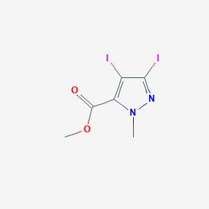 molecular formula C6H6I2N2O2 B427543 methyl 3,4-diiodo-1-methyl-1H-pyrazole-5-carboxylate 