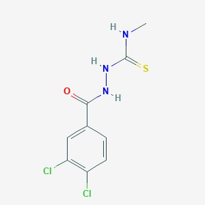 molecular formula C9H9Cl2N3OS B4275440 2-(3,4-dichlorobenzoyl)-N-methylhydrazinecarbothioamide 