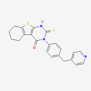 2-mercapto-3-[4-(4-pyridinylmethyl)phenyl]-5,6,7,8-tetrahydro[1]benzothieno[2,3-d]pyrimidin-4(3H)-one