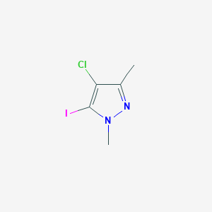 molecular formula C5H6ClIN2 B427546 4-chloro-5-iodo-1,3-dimethyl-1H-pyrazole 