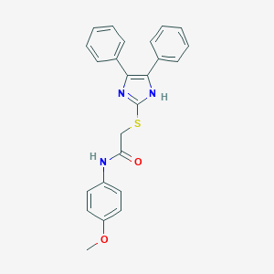 2-[(4,5-diphenyl-1H-imidazol-2-yl)sulfanyl]-N-(4-methoxyphenyl)acetamide
