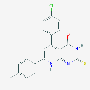 5-(4-chlorophenyl)-7-(4-methylphenyl)-2-sulfanylidene-8H-pyrido[2,3-d]pyrimidin-4-one