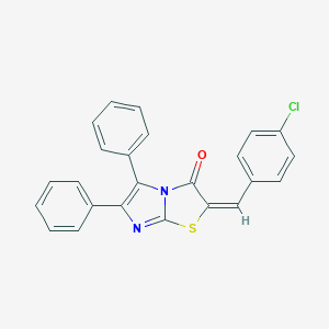 molecular formula C24H15ClN2OS B427556 2-(4-chlorobenzylidene)-5,6-diphenylimidazo[2,1-b][1,3]thiazol-3(2H)-one 