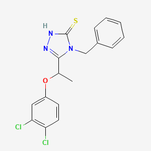 4-benzyl-5-[1-(3,4-dichlorophenoxy)ethyl]-4H-1,2,4-triazole-3-thiol